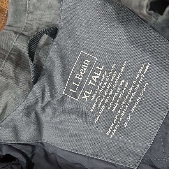 L.L. Bean Gray Military Field Jacket - Picture 3 of 11